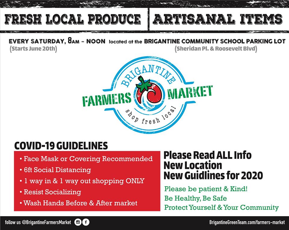 Brigantine Farmers Market New Temporary Location Official Brigantine